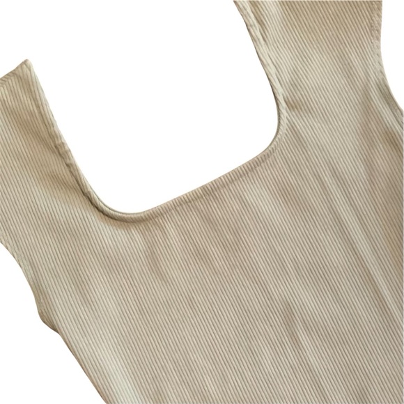 Altar'd State Ribbed Bodysuit Sage Green Top - Picture 2 of 7